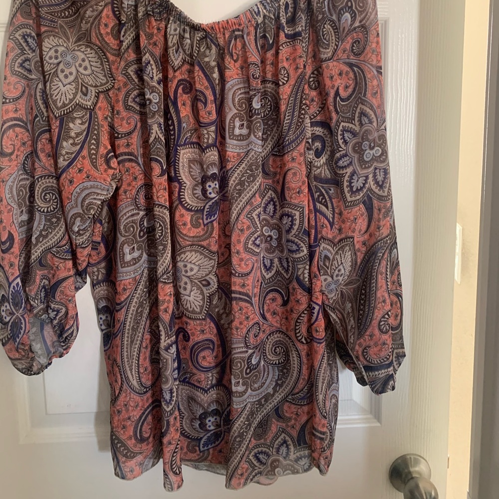 Sheer over shirt